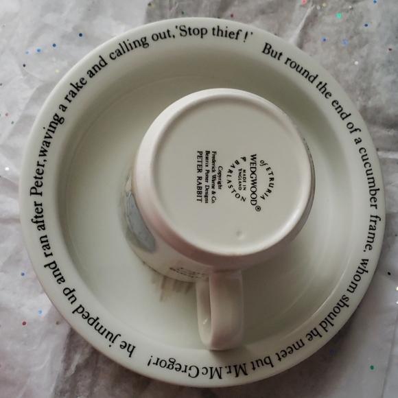 (2) Wedgwood Peter Rabbit Cup and Porridge Bowl - Picture 13 of 16